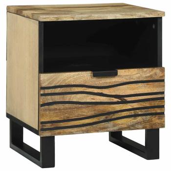 ARDEBO.de - Nachttisch 40x33x46 cm aus massivem Mango-Holz