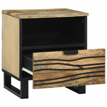 Nachttisch 40x33x46 cm aus massivem Mango-Holz