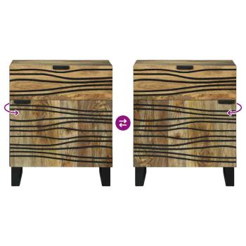 Nachttisch 50x33x60 cm Massivholz Mango