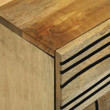 Nachttisch 50x33x60 cm Massivholz Mango