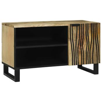 ARDEBO.de - TV-Schrank 80x31.5x46 cm Massivholz Mango und Holzwerkstoff