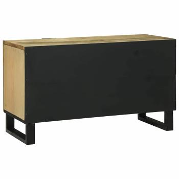 TV-Schrank 80x31.5x46 cm Massivholz Mango und Holzwerkstoff