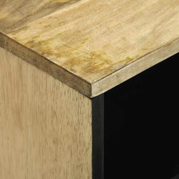 TV-Schrank 80x31.5x46 cm Massivholz Mango und Holzwerkstoff