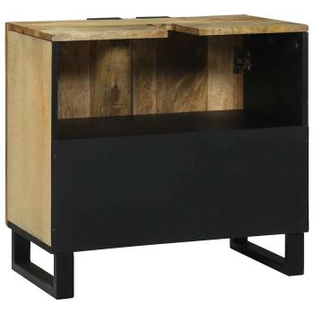 Waschbeckenschrank 62x33x58 cm Massivholz Mango und Holzwerkstoff