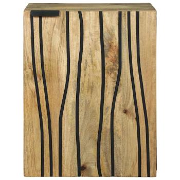 Badezimmerschrank 38x33.5x48 cm Massivholz Mango & Holzwerkstoffe