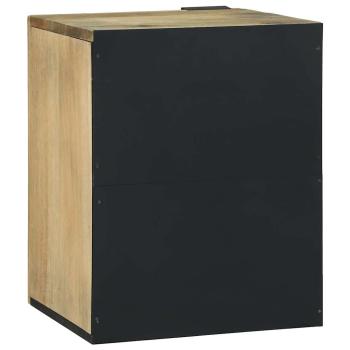 Badezimmerschrank 38x33.5x48 cm Massivholz Mango & Holzwerkstoffe