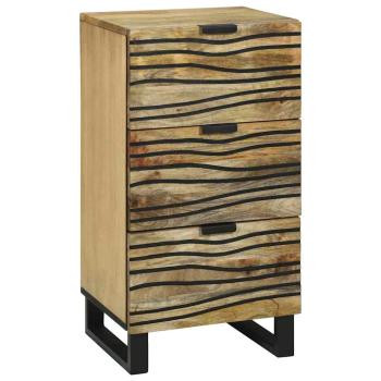 ARDEBO.de - Sideboard 40x33.5x75 cm Massivholz Mango und Spanplatte