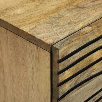 Sideboard 40x33.5x75 cm Massivholz Mango und Spanplatte