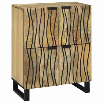 ARDEBO.de - Sideboard 60x33.5x75 cm Massivholz Mango und Holzwerkstoff