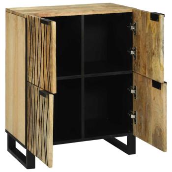 Sideboard 60x33.5x75 cm Massivholz Mango und Holzwerkstoff