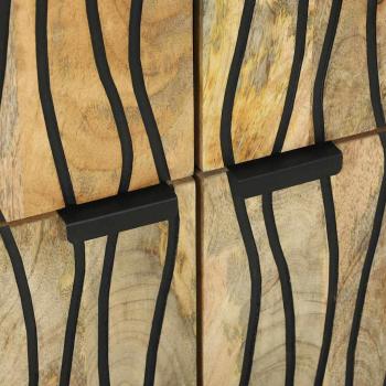 Sideboard 60x33.5x75 cm Massivholz Mango und Holzwerkstoff