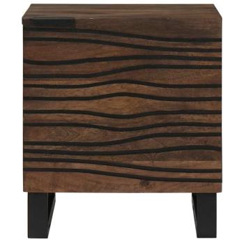 Nachttische 2 Stück 40x33,5x46 cm Massivholz Mango