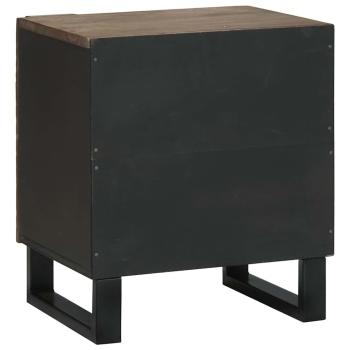 Nachttische 2 Stück 40x33,5x46 cm Massivholz Mango