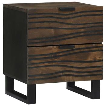 Nachttische 2 Stück 40x33.5x46 cm Massivholz Mango