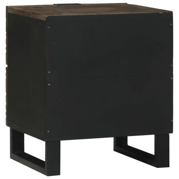 Nachttische 2 Stück 40x33.5x46 cm Massivholz Mango