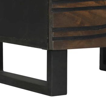 Nachttische 2 Stück 40x33.5x46 cm Massivholz Mango