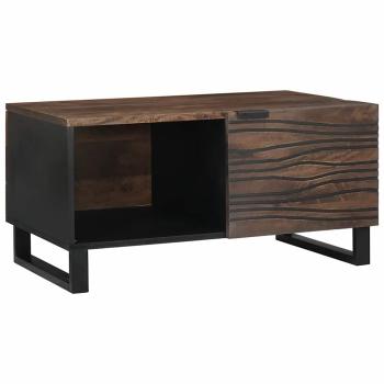 ARDEBO.de - Couchtisch 80x50x40 cm Massivholz Mango & Holzwerkstoff