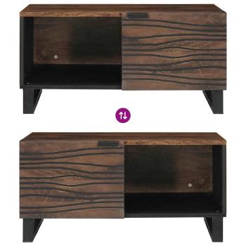 Couchtisch 80x50x40 cm Massivholz Mango & Holzwerkstoff