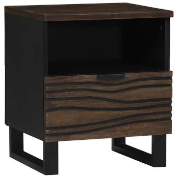 ARDEBO.de - Nachttisch 40x33x46 cm Massivholz Walnuss