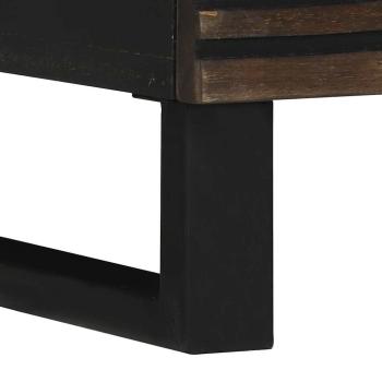 Nachttisch 40x33x46 cm Massivholz Walnuss