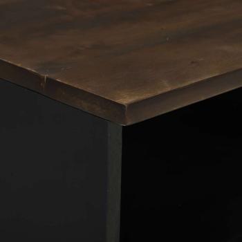 Nachttisch 40x33x46 cm Massivholz Walnuss