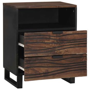Nachttisch 50x33x60 cm Massivholz Mango & MDF