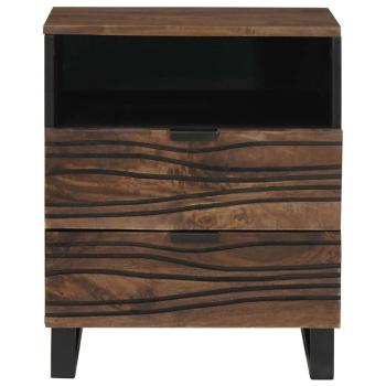 Nachttisch 50x33x60 cm Massivholz Mango & MDF