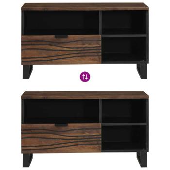 TV Schrank 80x33.5x46 cm Massivholz Mango&Engineered Wood