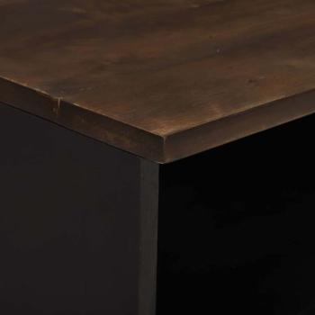 TV-Schrank 100x33,5x46 cm Aus Massivholz Mangou&Holzwerkstoff