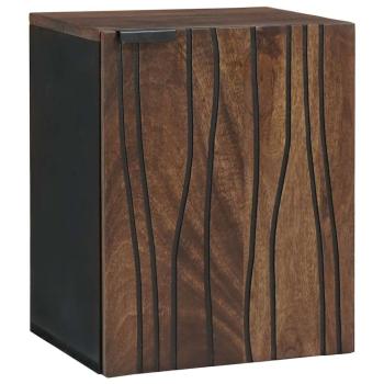 ARDEBO.de - Badezimmer Hängeschrank 38x33.5x48 cm Massivholz und Holzwerkstoff