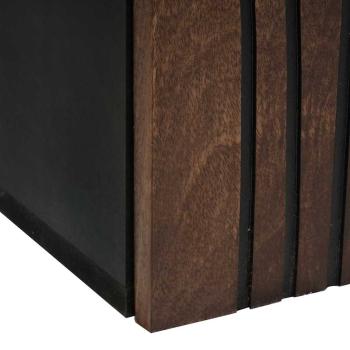 Badezimmer Hängeschrank 38x33.5x48 cm Massivholz und Holzwerkstoff