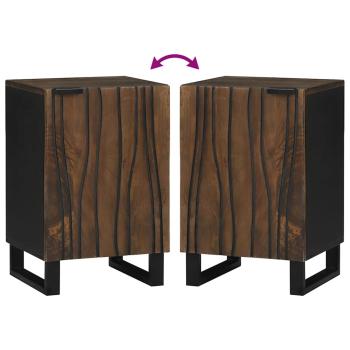 Badezimmerschrank 38x33.5x58 cm Massivholz Mango