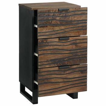 Sideboard 40x33.5x75 cm aus massivem Mangoholz