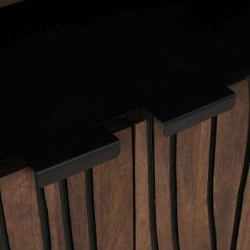 Sideboard 60x33.5x75 cm Massivholz und Furnierholz