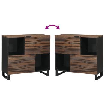 Sideboard 80x33.5x75 cm aus Massivholz Mango
