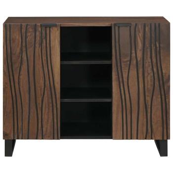 Sideboard 90x33.5x75 cm Massivholz Mango