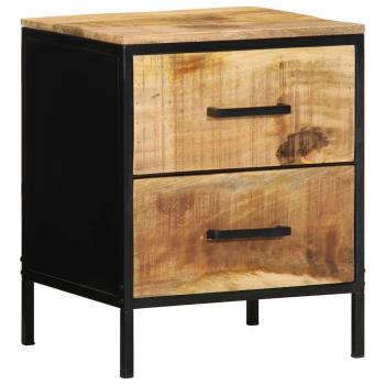 Nachtschrank 40x35x50 cm Massivholz Grobe Mango