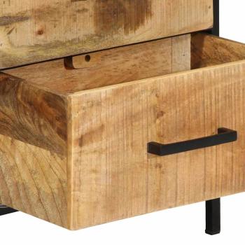 Nachtschrank 40x35x50 cm Massivholz Grobe Mango
