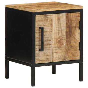 Nachttisch 30x30x40 cm Massivholz Rohes Mango