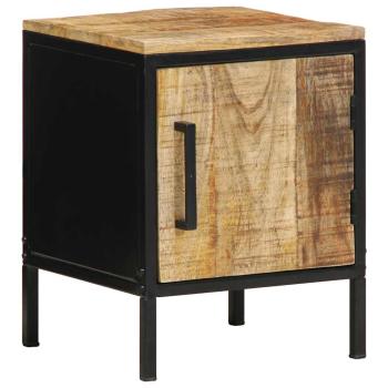 Nachttisch 30x30x40 cm Massivholz Rohes Mango