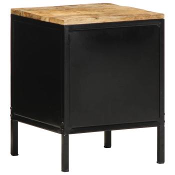 Nachttisch 30x30x40 cm Massivholz Rohes Mango