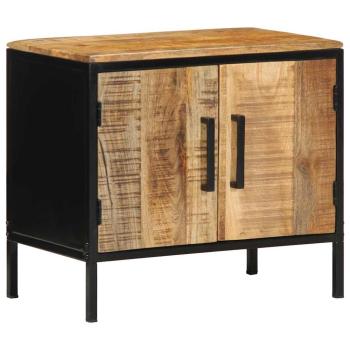 Nachttische 2 Stk 50x30x45 cm Massivholz Raues Mango