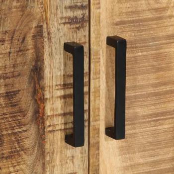 Nachttische 2 Stk 50x30x45 cm Massivholz Raues Mango