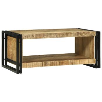 ARDEBO.de - Couchtisch 90x50x38 cm aus massivem rauem Mango-Holz