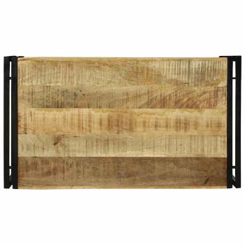 Couchtisch 90x50x38 cm aus massivem rauem Mango-Holz