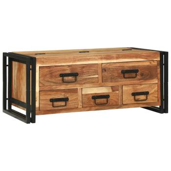 Couchtisch 90x50x38 cm Massivholz Akazie