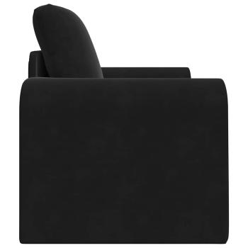 Boden Schlafsofa 2-in-1 Schwarz 98x71x83 cm Velvet