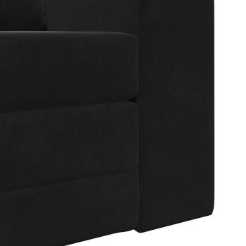 Boden Schlafsofa 2-in-1 Schwarz 98x71x83 cm Velvet