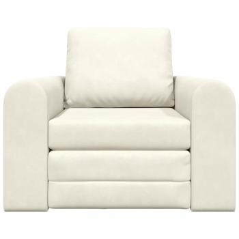 Boden Schlafsofa 2-in-1 Creme 98x71x83 cm Samt