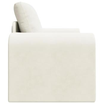 Boden Schlafsofa 2-in-1 Creme 98x71x83 cm Samt